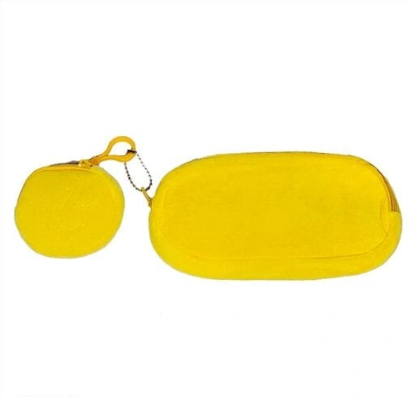  FAIMA EMOJI  Synthetic Embroidered  Yellow Color  Pouch Combo -  S,  Yellow,  Synthetic,  Pouch, Pack f1